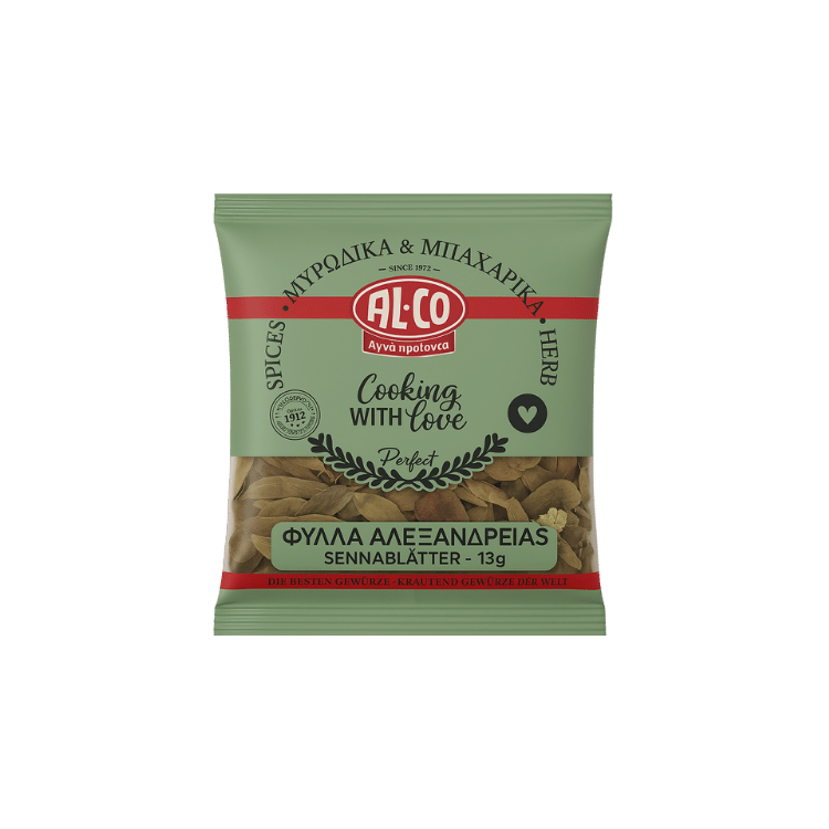 Alexandria-Sennablätter (13g) Alco von Alco bei Araxxon - Hochwertiges griechisches Produkt. Alexandria-Sennablätter (13g) Alco από Alco στο Araxxon - Αυθεντικό ελληνικό προϊόν.