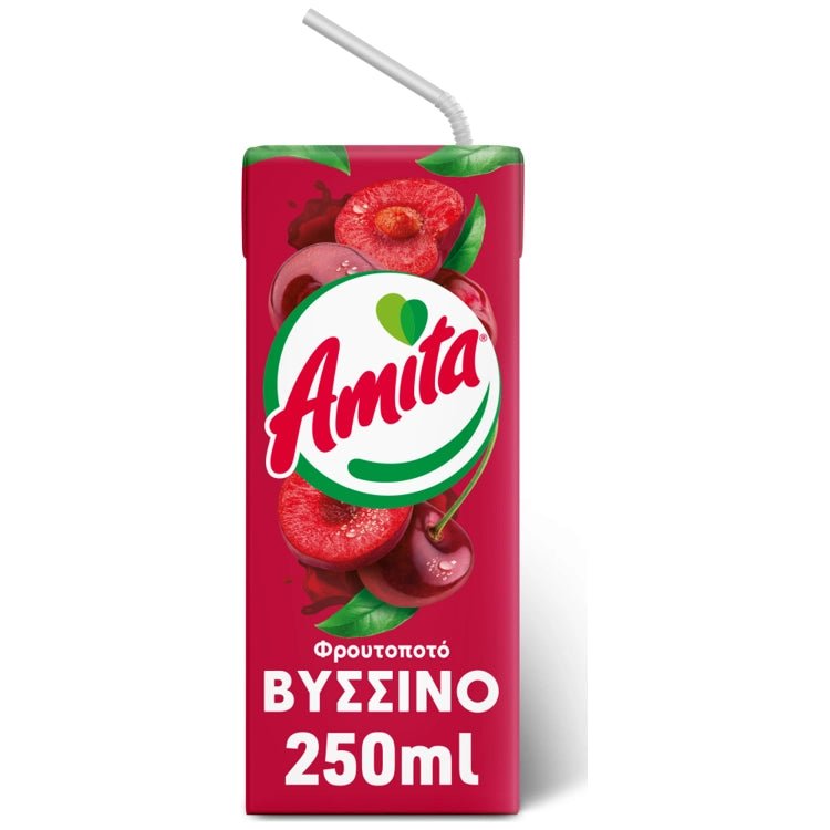 Amita Kirschsaft (250ml) von Amita bei Araxxon  - Hochwertiges griechisches Produkt.   Amita Kirschsaft (250ml) από Amita στο Araxxon  - Αυθεντικό ελληνικό προϊόν.