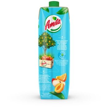 Amita Orangen-Apfel-Aprikosennektar (1l) - Araxxon
