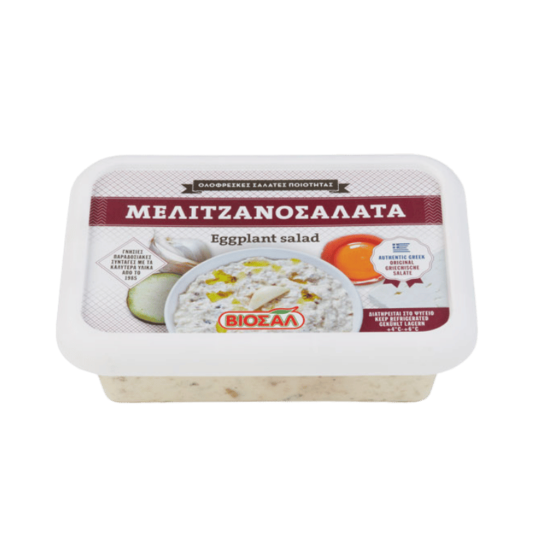Auberginensalat (200g) Viosal von Viosal bei Araxxon - Hochwertiges griechisches Produkt. Auberginensalat (200g) Viosal από Viosal στο Araxxon - Αυθεντικό ελληνικό προϊόν.