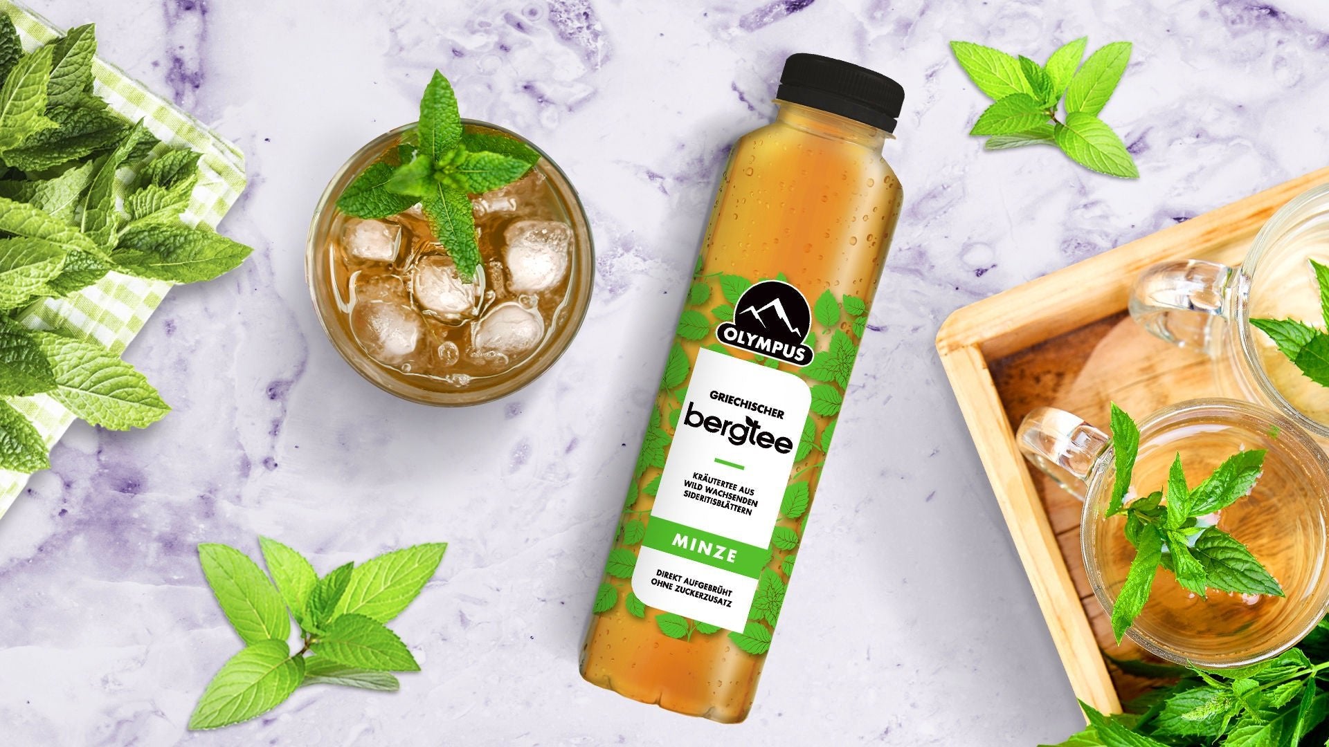 Bergtee Minze (500ml) Olympus von Olympus bei Araxxon  - Hochwertiges griechisches Produkt.   Bergtee Minze (500ml) Olympus από Olympus στο Araxxon  - Αυθεντικό ελληνικό προϊόν.