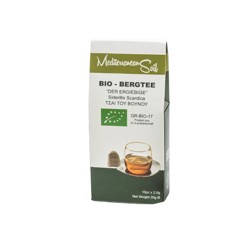 Bio Griechischer Bergtee im Teebeutel (10x2g) Mediterranean Soil von Mediterranean Soil bei Araxxon - Hochwertiges griechisches Produkt. Bio Griechischer Bergtee im Teebeutel (10x2g) Mediterranean Soil από Mediterranean Soil στο Araxxon - Αυθεντικό ελληνικό προϊόν.