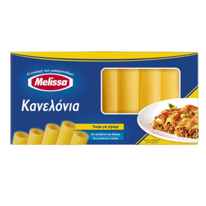 Canelloni (250g) Melissa von Melissa bei Araxxon - Hochwertiges griechisches Produkt. Canelloni (250g) Melissa από Melissa στο Araxxon - Αυθεντικό ελληνικό προϊόν.