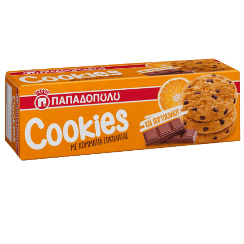 Cookies mit Orange (180g) Papadopoulou von Papadopoulos bei Araxxon - Hochwertiges griechisches Produkt. Cookies mit Orange (180g) Papadopoulou από Papadopoulos στο Araxxon - Αυθεντικό ελληνικό προϊόν.