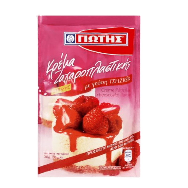 Cremé Zacharoplastikis Cheesecake (200g) Jotis von Jotis bei Araxxon - Hochwertiges griechisches Produkt. Cremé Zacharoplastikis Cheesecake (200g) Jotis από Jotis στο Araxxon - Αυθεντικό ελληνικό προϊόν.