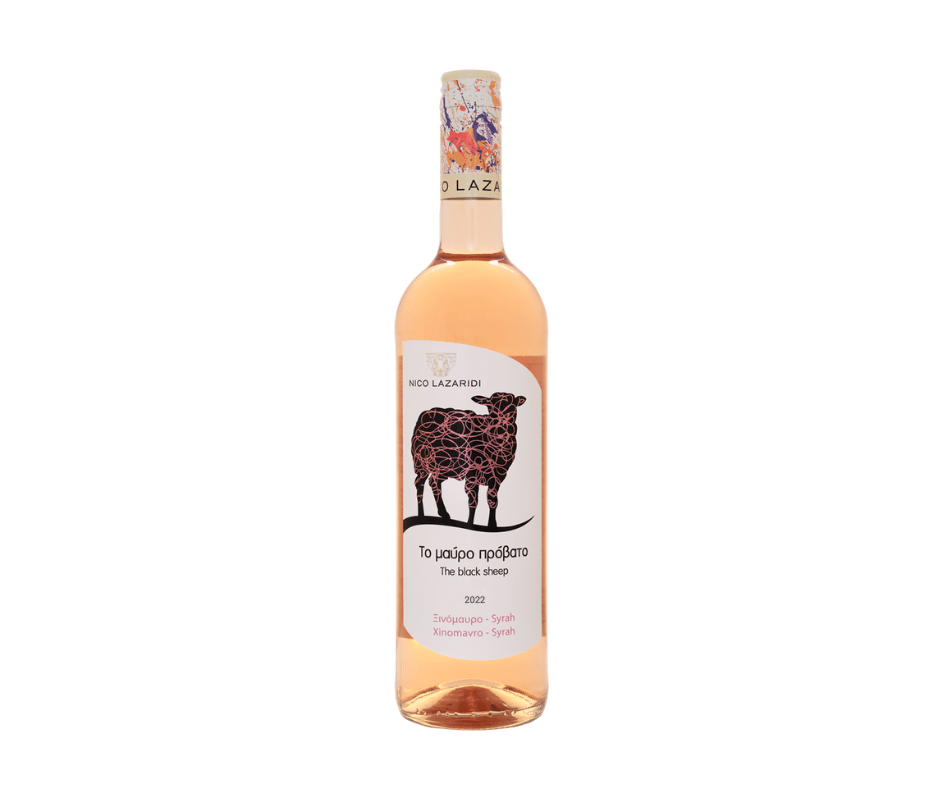 Das Schwarze Schaf Rose trocken (750ml) Nico Lazaridi von Nico Lazaridi bei Araxxon - Hochwertiges griechisches Produkt. Das Schwarze Schaf Rose trocken (750ml) Nico Lazaridi από Nico Lazaridi στο Araxxon - Αυθεντικό ελληνικό προϊόν.