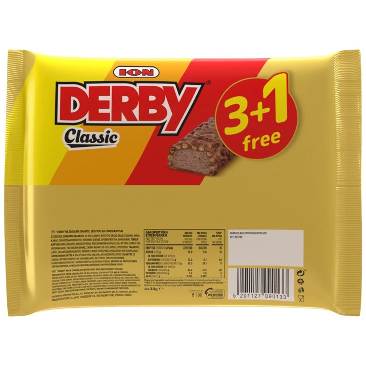 Derby Schokoriegel Familienpackung (4x38g) ION - Araxxon