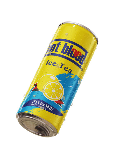 Eistee Zitrone (330ml) Hot Blood von Hot Blood bei Araxxon  - Hochwertiges griechisches Produkt.   Eistee Zitrone (330ml) Hot Blood από Hot Blood στο Araxxon  - Αυθεντικό ελληνικό προϊόν.