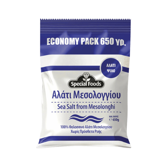 Feines Meersalz aus Mesolonghi (650g) Special Foods - Araxxon