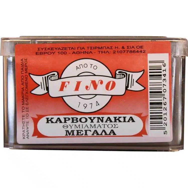 Fino Karvounakia Räucherkohlen Kassette (0,62g) von Tsirbas bei Araxxon - Hochwertiges griechisches Produkt. Fino Karvounakia Räucherkohlen Kassette (0,62g) από Tsirbas στο Araxxon - Αυθεντικό ελληνικό προϊόν.