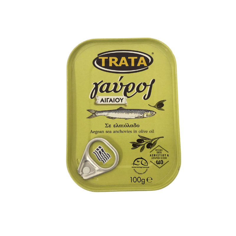 Gavros Sardellen in Olivenöl (100g) Trata - Araxxon