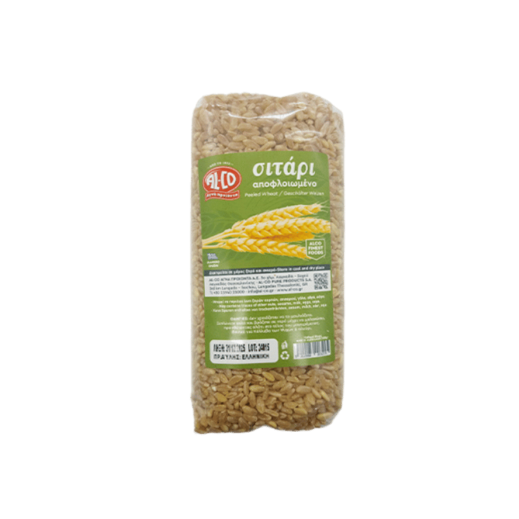 Geschälter Weizen (500g) Alco von Alco bei Araxxon  - Hochwertiges griechisches Produkt.   Geschälter Weizen (500g) Alco από Alco στο Araxxon  - Αυθεντικό ελληνικό προϊόν.