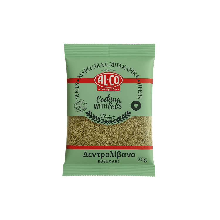 Getrockneter Rosmarin (20g) Alco von Alco bei Araxxon - Hochwertiges griechisches Produkt. Getrockneter Rosmarin (20g) Alco από Alco στο Araxxon - Αυθεντικό ελληνικό προϊόν.