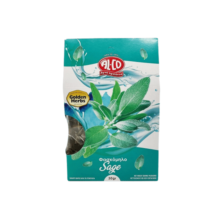 Getrockneter Salbei (30g) Alco von Alco bei Araxxon - Hochwertiges griechisches Produkt. Getrockneter Salbei (30g) Alco από Alco στο Araxxon - Αυθεντικό ελληνικό προϊόν.