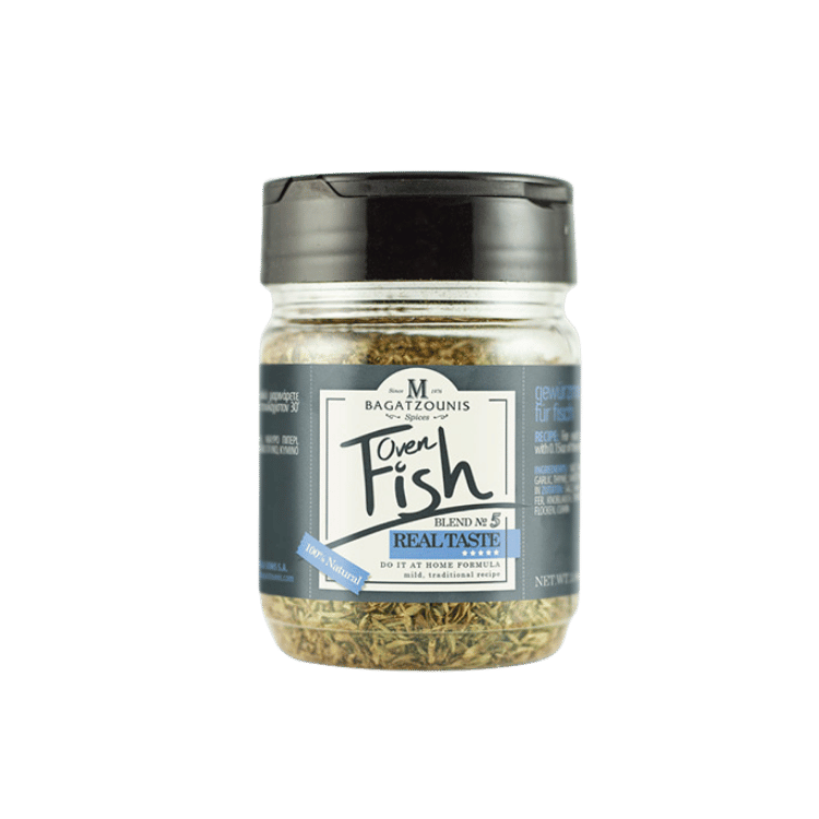 Gewürzmischung für Fisch (110g) Bagatzounis von Bagatzounis bei Araxxon - Hochwertiges griechisches Produkt. Gewürzmischung für Fisch (110g) Bagatzounis από Bagatzounis στο Araxxon - Αυθεντικό ελληνικό προϊόν.