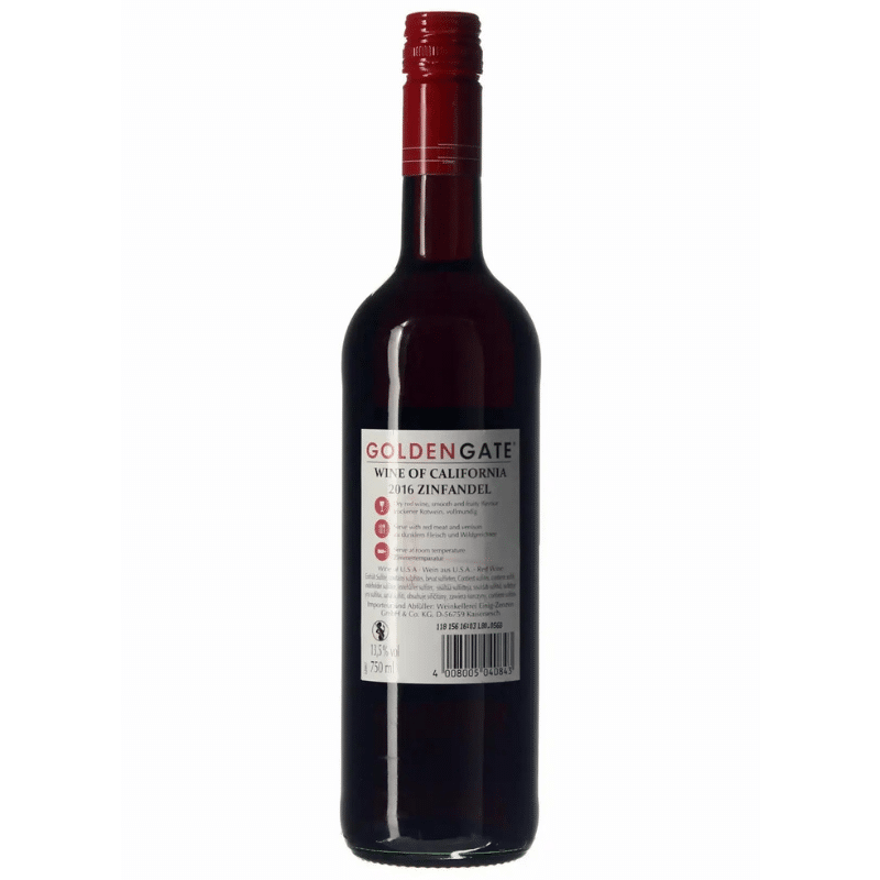 Golden Gate Zinfandel Rotwein (750ml) von Golden Gate bei Araxxon - Hochwertiges griechisches Produkt. Golden Gate Zinfandel Rotwein (750ml) από Golden Gate στο Araxxon - Αυθεντικό ελληνικό προϊόν.