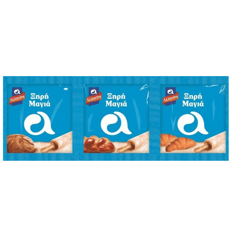 Hefe (3x9g) Allatini von Allatini bei Araxxon - Hochwertiges griechisches Produkt. Hefe (3x9g) Allatini από Allatini στο Araxxon - Αυθεντικό ελληνικό προϊόν.