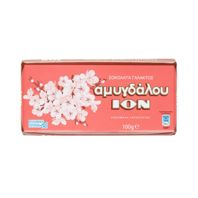 ION Mandelschokolade (100g) von ION bei Araxxon - Hochwertiges griechisches Produkt. ION Mandelschokolade (100g) από ION στο Araxxon - Αυθεντικό ελληνικό προϊόν.