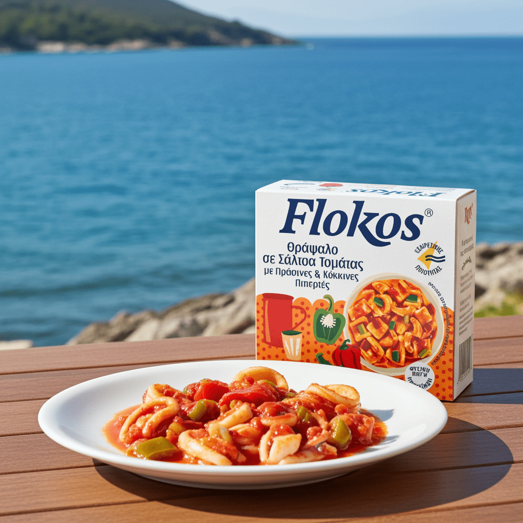 Kalamaris in Tomaten - Paprikasoße (160g) Flokos - Araxxon