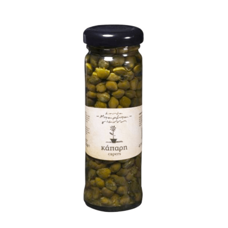Kapari (Kapern) (105g) Barmpa Giannis von Nestos bei Araxxon  - Hochwertiges griechisches Produkt.   Kapari (Kapern) (105g) Barmpa Giannis από Nestos στο Araxxon  - Αυθεντικό ελληνικό προϊόν.