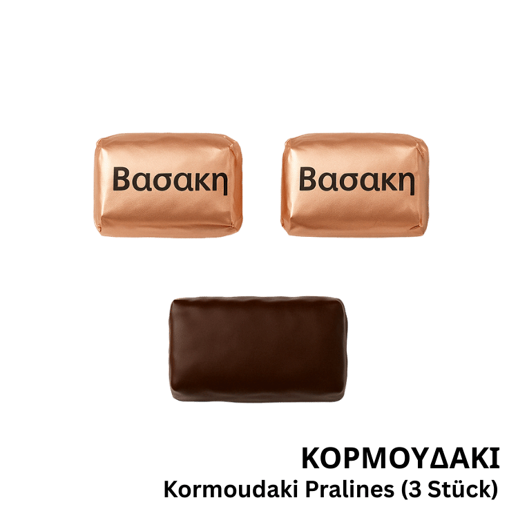 Kormoudaki Pralines Köstlichkeit (Kerasma) Vasaki (3 Stück) von Vasaki bei Araxxon - Hochwertiges griechisches Produkt. Kormoudaki Pralines Köstlichkeit (Kerasma) Vasaki (3 Stück) από Vasaki στο Araxxon - Αυθεντικό ελληνικό προϊόν.