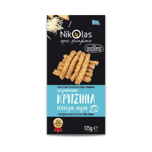 Kritsinia 4 - Käse Brotsticks (125g) Nikolas Bakery - Araxxon