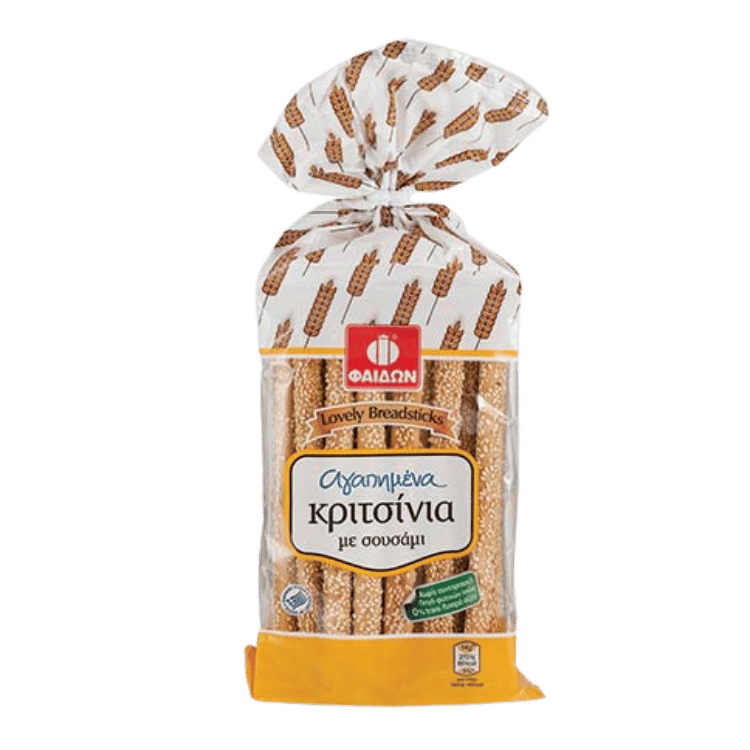 Kritsinia mit Sesam (400g) Fedon von Fedon bei Araxxon  - Hochwertiges griechisches Produkt.   Kritsinia mit Sesam (400g) Fedon από Fedon στο Araxxon  - Αυθεντικό ελληνικό προϊόν.