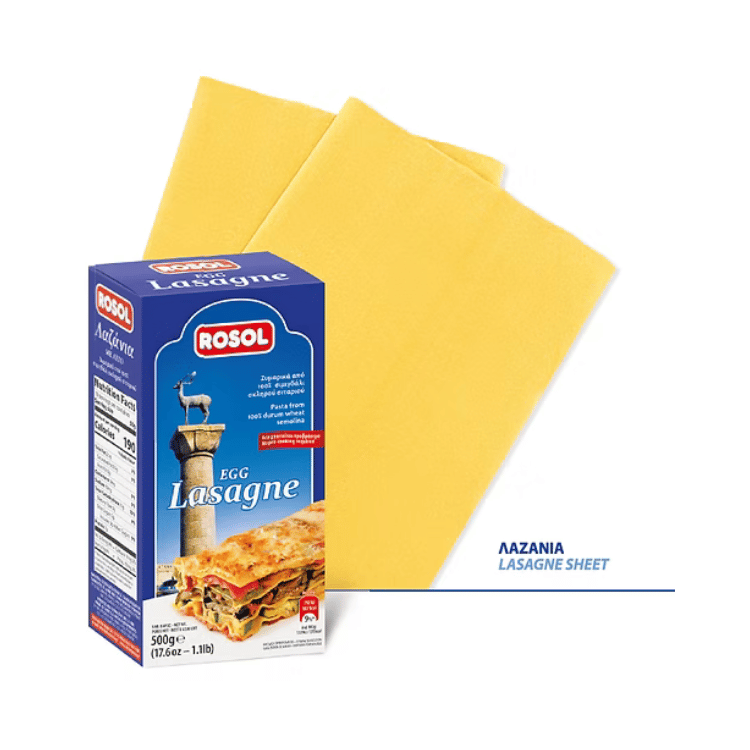 Lasagne (500g) Rosol von Rosol bei Araxxon - Hochwertiges griechisches Produkt. Lasagne (500g) Rosol από Rosol στο Araxxon - Αυθεντικό ελληνικό προϊόν.