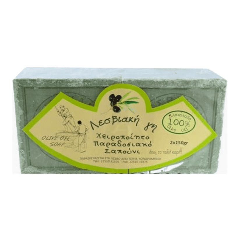 Lesbos Olivenölseife Grün (2x150g) von Lesbos bei Araxxon - Hochwertiges griechisches Produkt. Lesbos Olivenölseife Grün (2x150g) από Lesbos στο Araxxon - Αυθεντικό ελληνικό προϊόν.