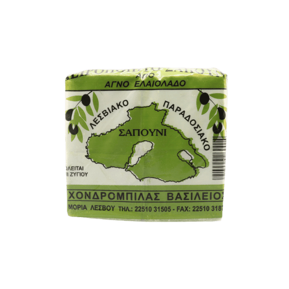 Lesbos Olivenölseife grün (4x250g) - Araxxon