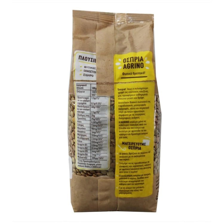 Linsen dick (500g) Agrino von Agrino bei Araxxon - Hochwertiges griechisches Produkt. Linsen dick (500g) Agrino από Agrino στο Araxxon - Αυθεντικό ελληνικό προϊόν.