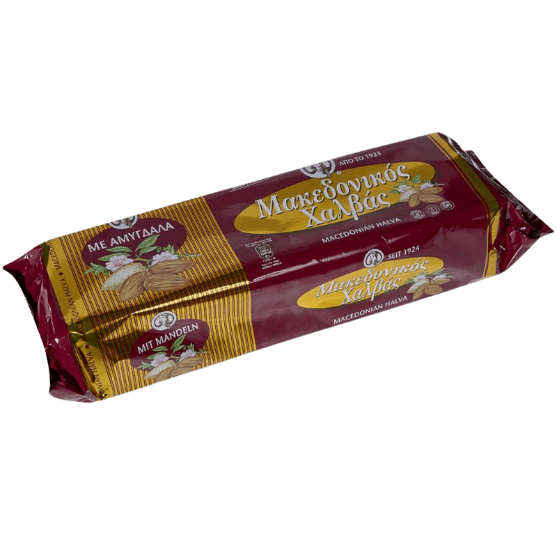Makedonikos Halvas Mandel (2,5Kg) von Haitoglou bei Araxxon  - Hochwertiges griechisches Produkt.   Makedonikos Halvas Mandel (2,5Kg) από Haitoglou στο Araxxon  - Αυθεντικό ελληνικό προϊόν.