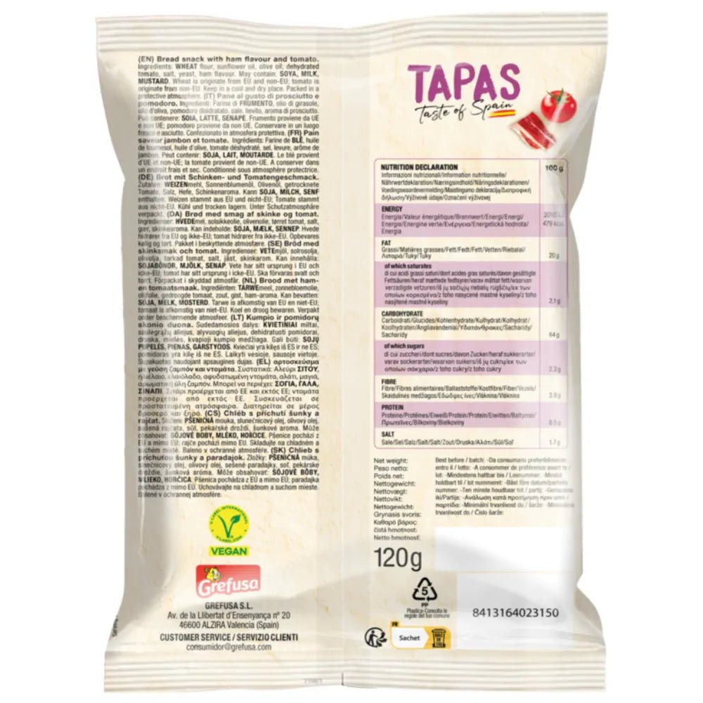 Mediterrane Crackers Schinken & Tomate (120g) Snatt's von Snatt's bei Araxxon - Hochwertiges griechisches Produkt. Mediterrane Crackers Schinken & Tomate (120g) Snatt's από Snatt's στο Araxxon - Αυθεντικό ελληνικό προϊόν.