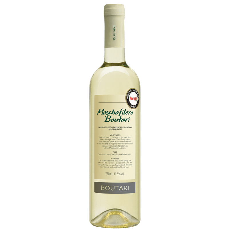 Moschofilero Weißwein trocken 2022 (750ml) Boutari von Boutari bei Araxxon - Hochwertiges griechisches Produkt. Moschofilero Weißwein trocken 2022 (750ml) Boutari από Boutari στο Araxxon - Αυθεντικό ελληνικό προϊόν.