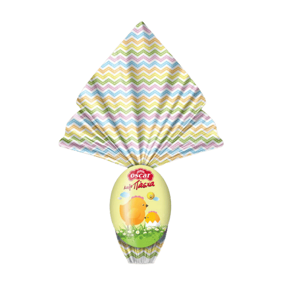 Oster Schokoladenei Dunkelschokolade mit Überraschung (80g) Oscar - Araxxon