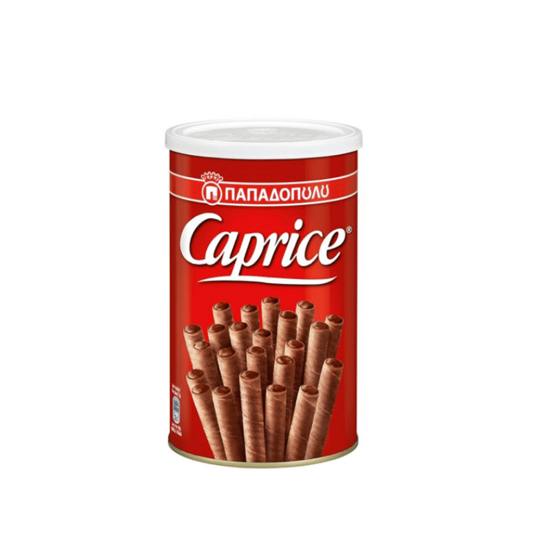 Caprice Schokorollen (115g) Papadopoulou von Papadopoulos bei Araxxon - Hochwertiges griechisches Produkt. Caprice Schokorollen (115g) Papadopoulou από Papadopoulos στο Araxxon - Αυθεντικό ελληνικό προϊόν.