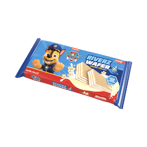 Paw Patrol Waffelriegel mit Vanillegeschmack (100g) Kandiz - Araxxon