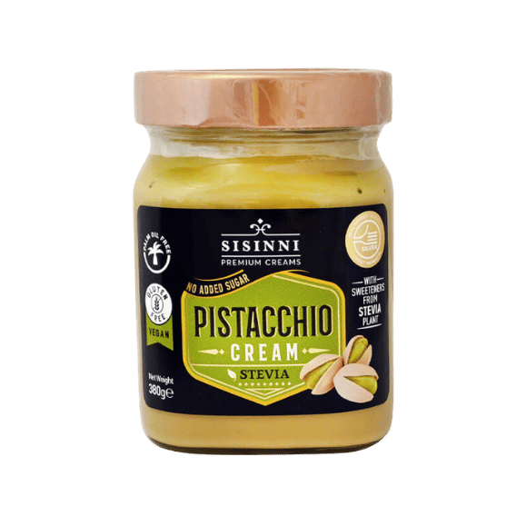 Pistaziencréme Zuckerfrei mit Stevia (380g) Sissini - Araxxon
