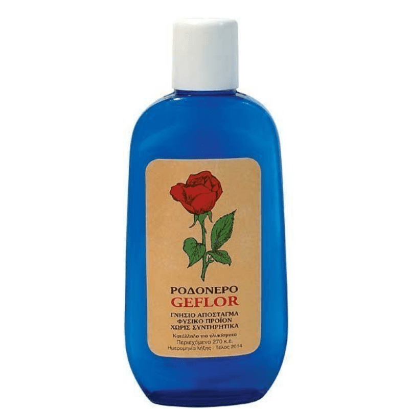 Rodonero (Rosenwasser) (270ml) Geflor von Geflor bei Araxxon - Hochwertiges griechisches Produkt. Rodonero (Rosenwasser) (270ml) Geflor από Geflor στο Araxxon - Αυθεντικό ελληνικό προϊόν.