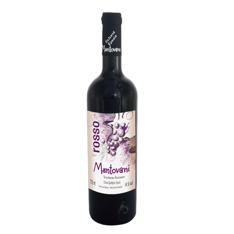 Rosso Merlot Rotwein trocken (750ml) Mantovani von Mantovani bei Araxxon - Hochwertiges griechisches Produkt. Rosso Merlot Rotwein trocken (750ml) Mantovani από Mantovani στο Araxxon - Αυθεντικό ελληνικό προϊόν.