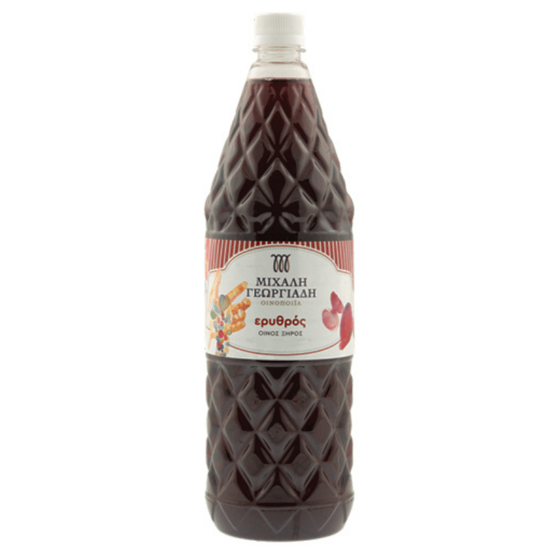 Rotwein trocken (1,5l) Georgiadi Michali von Georgiadis Bros S.A. bei Araxxon - Hochwertiges griechisches Produkt. Rotwein trocken (1,5l) Georgiadi Michali από Georgiadis Bros S.A. στο Araxxon - Αυθεντικό ελληνικό προϊόν.