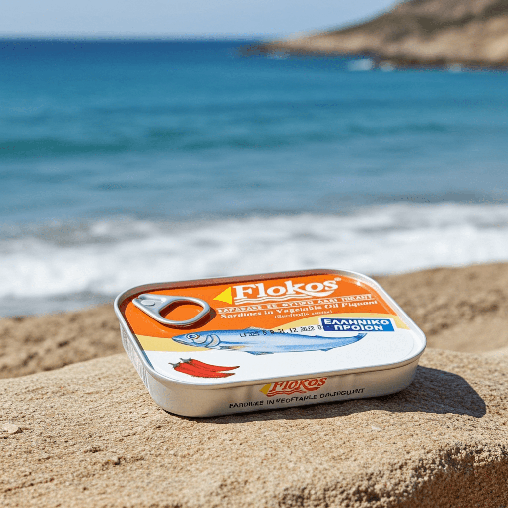 Sardinen pikant in Pflanzenöl (100g) Flokos von Flokos bei Araxxon - Hochwertiges griechisches Produkt. Sardinen pikant in Pflanzenöl (100g) Flokos από Flokos στο Araxxon - Αυθεντικό ελληνικό προϊόν.