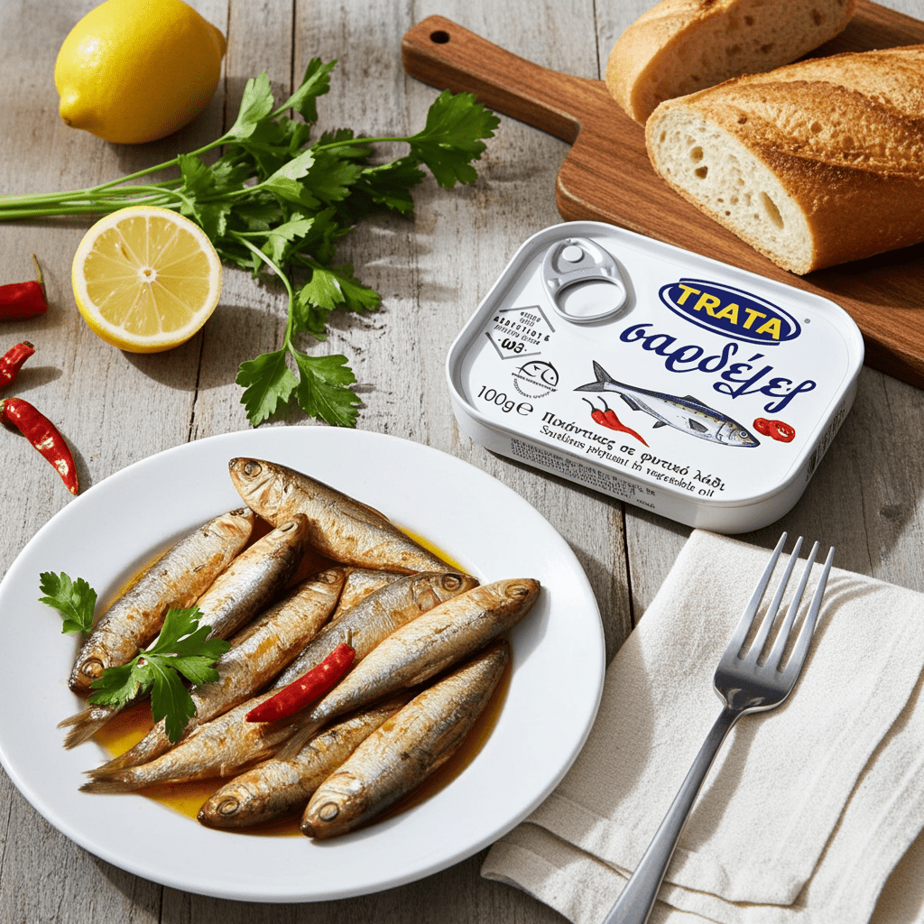 Sardinen pikant in Pflanzenöl (100g) Trata - Araxxon
