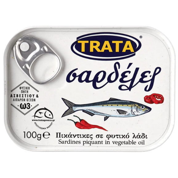 Sardinen pikant in Pflanzenöl (100g) Trata - Araxxon
