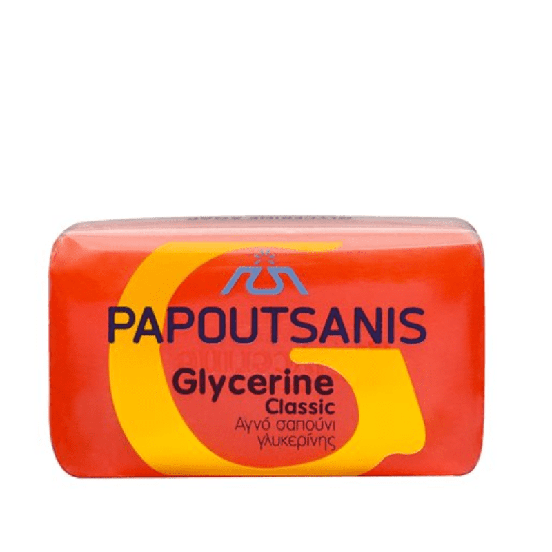 Seife Glykerinis (Glycerin) Rot (125g) Papoutsanis von Papoutsanis bei Araxxon - Hochwertiges griechisches Produkt. Seife Glykerinis (Glycerin) Rot (125g) Papoutsanis από Papoutsanis στο Araxxon - Αυθεντικό ελληνικό προϊόν.