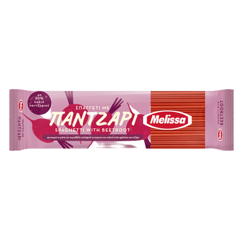 Spaghetti mit Rote Beete (400g) Melissa von Melissa bei Araxxon - Hochwertiges griechisches Produkt. Spaghetti mit Rote Beete (400g) Melissa από Melissa στο Araxxon - Αυθεντικό ελληνικό προϊόν.