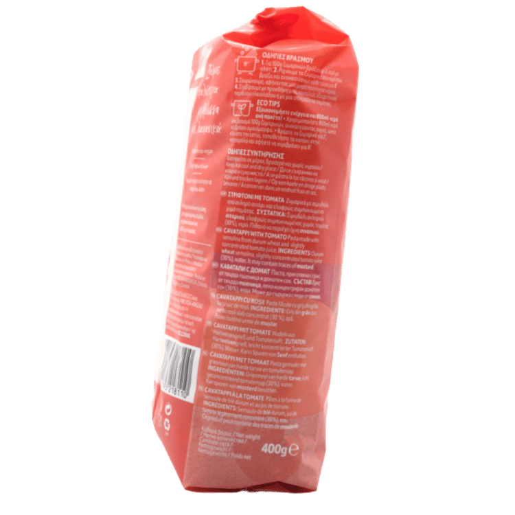 Striftoni Pasta mit Tomaten (400g) Melissa von Melissa bei Araxxon  - Hochwertiges griechisches Produkt.   Striftoni Pasta mit Tomaten (400g) Melissa από Melissa στο Araxxon  - Αυθεντικό ελληνικό προϊόν.