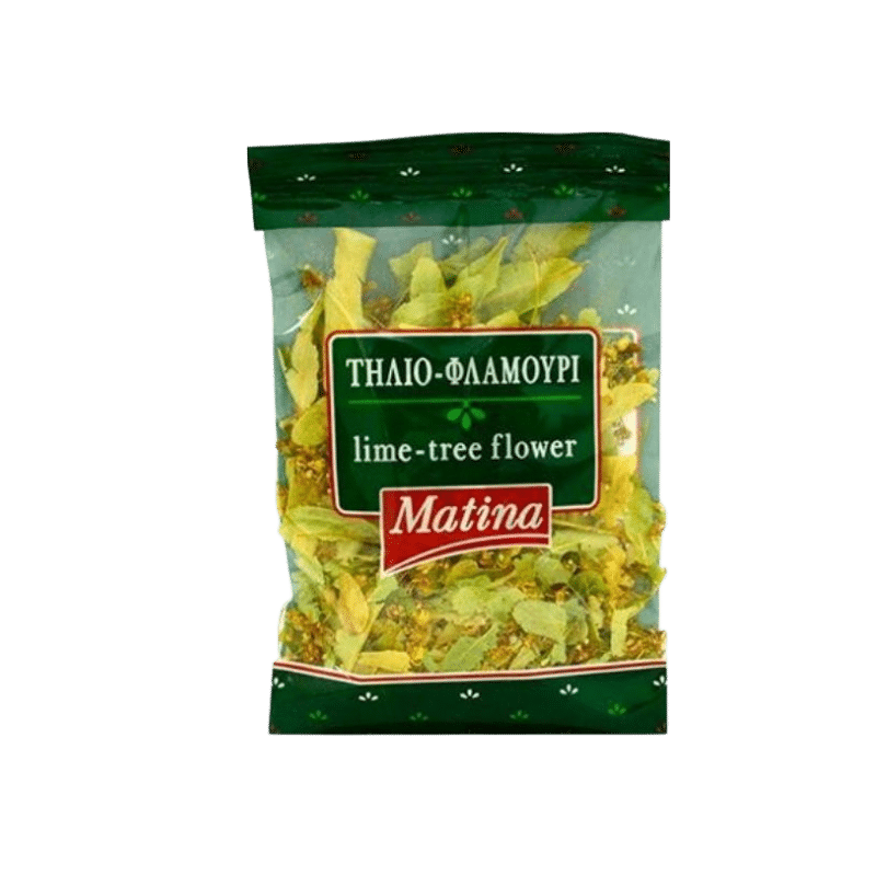 Tilio Flamouri (Lindenblüten) (25g) Matina von Matina bei Araxxon - Hochwertiges griechisches Produkt. Tilio Flamouri (Lindenblüten) (25g) Matina από Matina στο Araxxon - Αυθεντικό ελληνικό προϊόν.