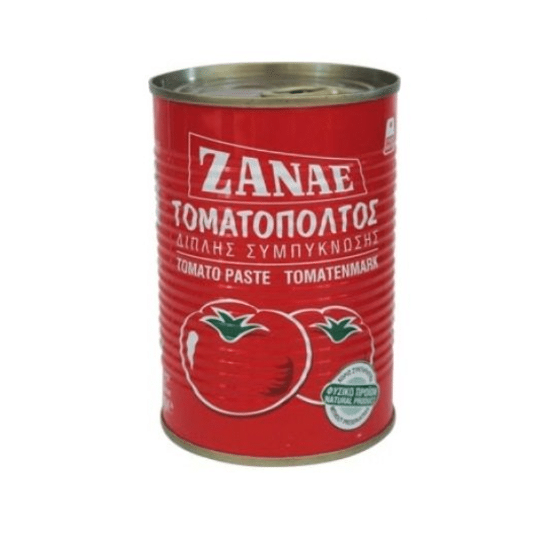 Tomatenmark (410g) Zanae von Zanae bei Araxxon  - Hochwertiges griechisches Produkt.   Tomatenmark (410g) Zanae από Zanae στο Araxxon  - Αυθεντικό ελληνικό προϊόν.
