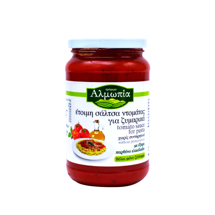 Tomatensauce für Pasta (360g) Almopia von Almopia bei Araxxon  - Hochwertiges griechisches Produkt.   Tomatensauce für Pasta (360g) Almopia από Almopia στο Araxxon  - Αυθεντικό ελληνικό προϊόν.